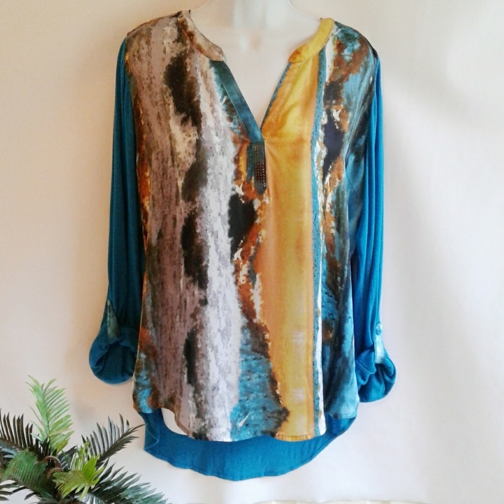 One World High Low Tunic Size XL